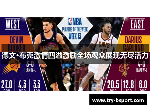 德文·布克激情四溢激励全场观众展现无尽活力